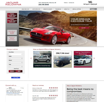 Automotive Dealership Website: Jaguar Kelowna image