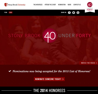 40 Under Forty Website image