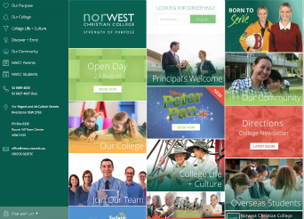 College Website image