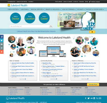 Lakeland Health Website image