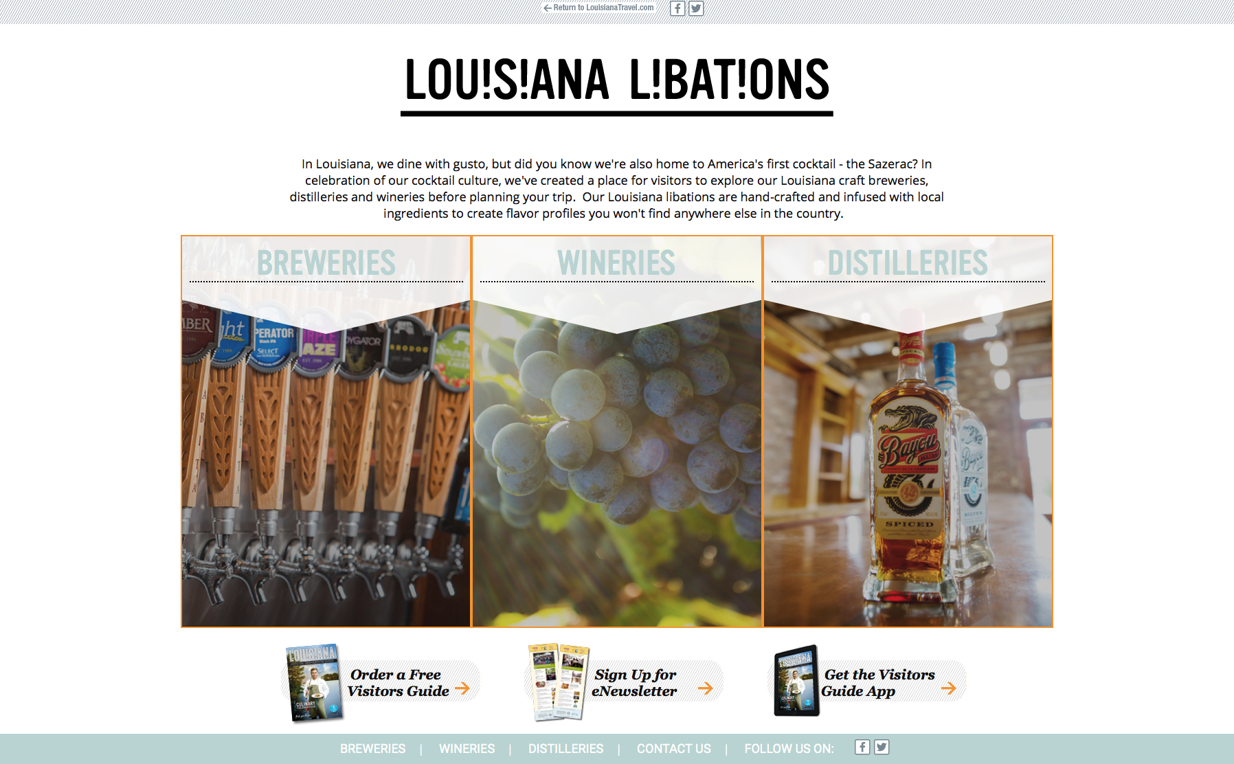 Louisiana Libations Microsite image