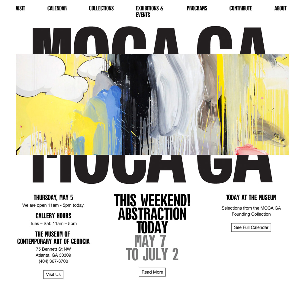 MOCA GA Website image