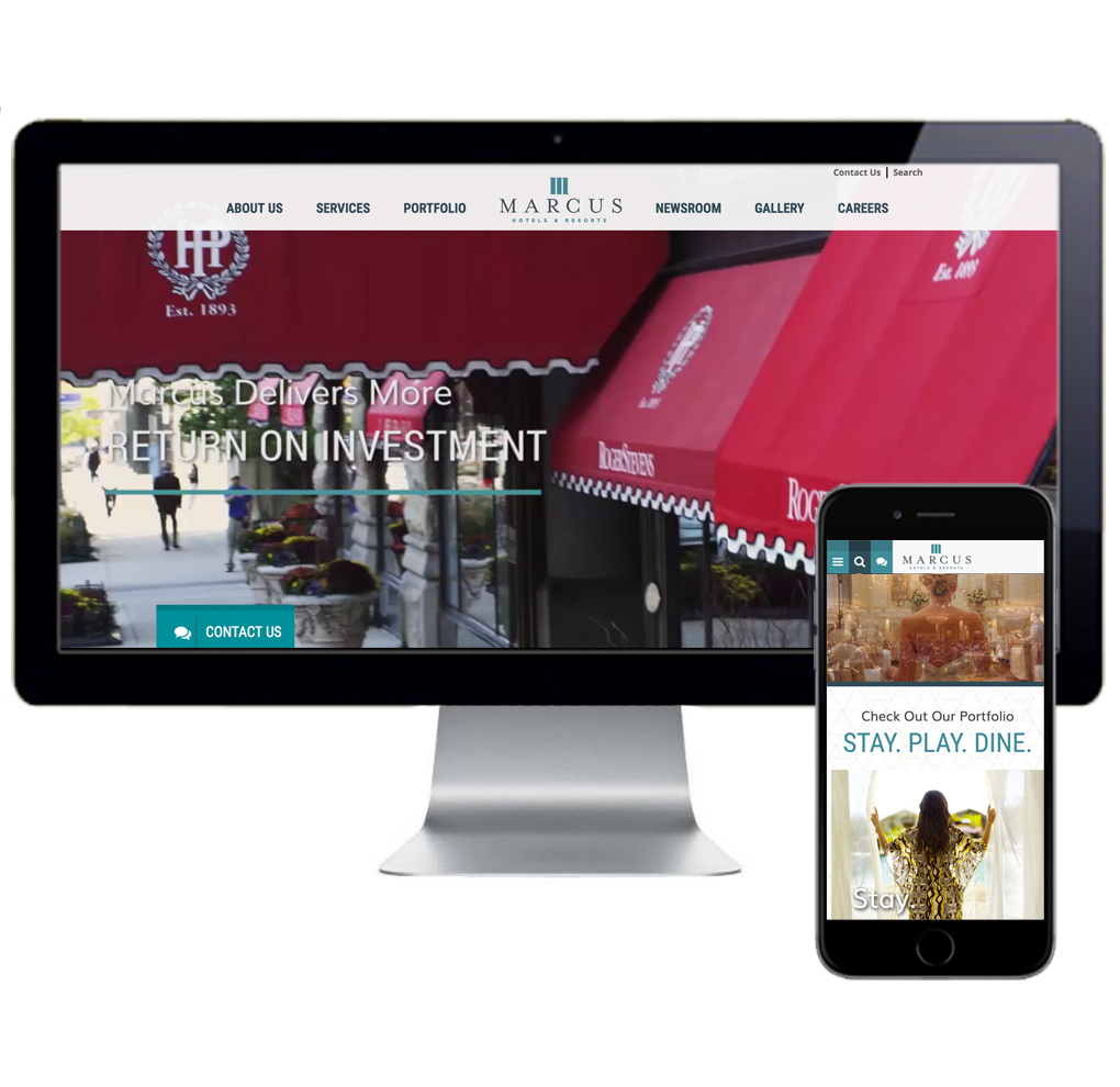 Marcus Hotels & Resorts Website image
