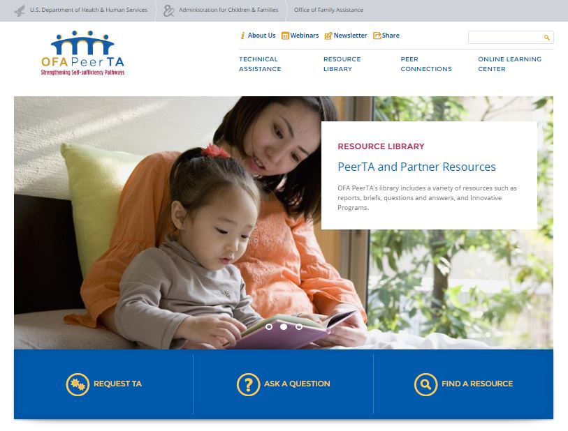 OFA PeerTA Website image