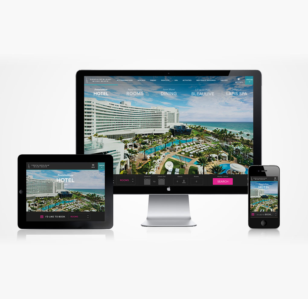Fontainebleau Website Redesign image