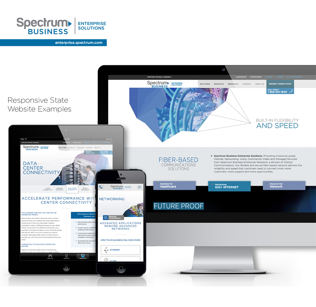 Spectrum Business Enterprise Solutions Website image