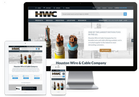 Houston Wire & Cable Website image