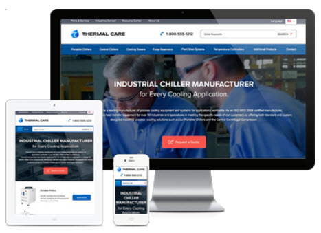 Thermal Care Website image