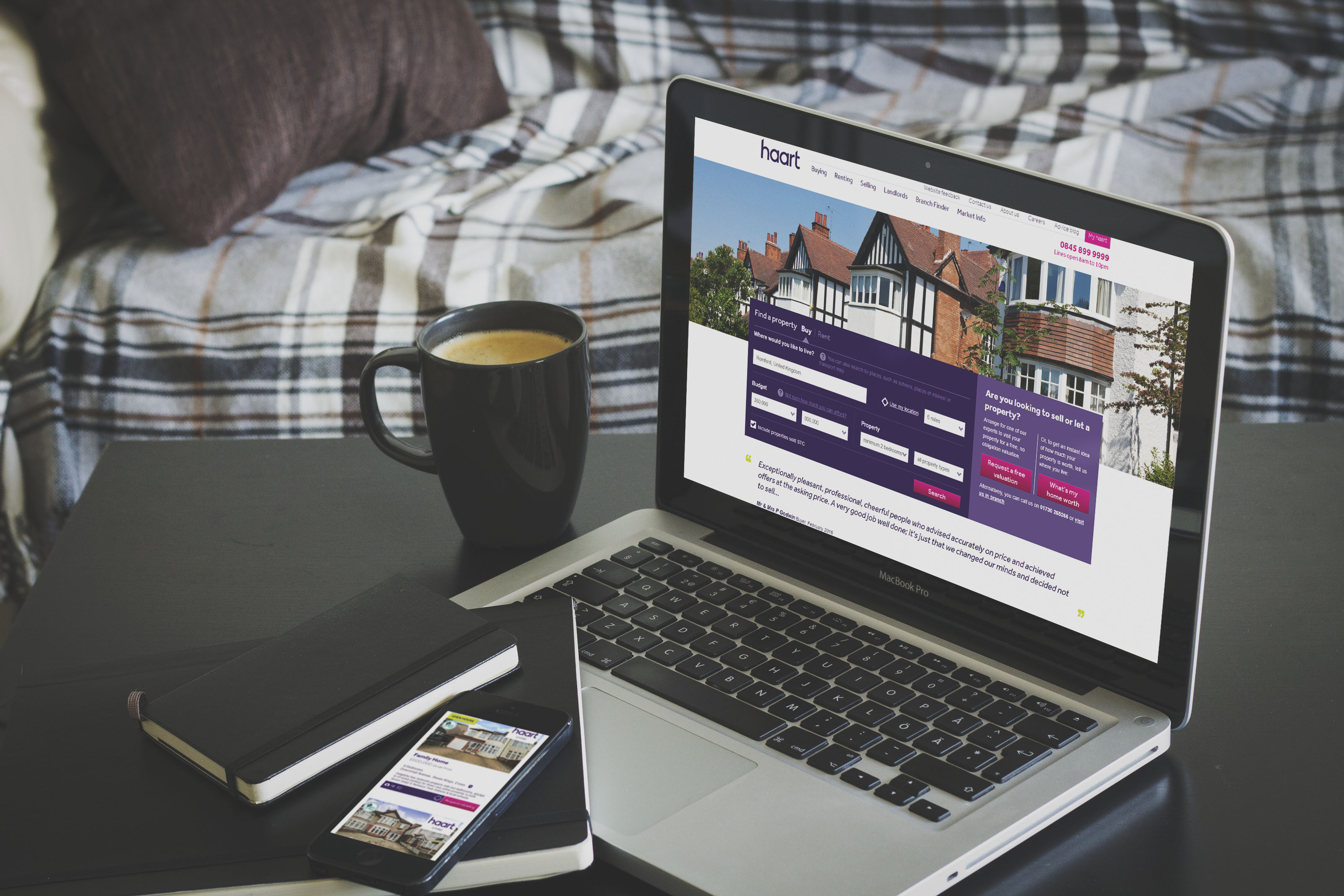haart website redesign and build image