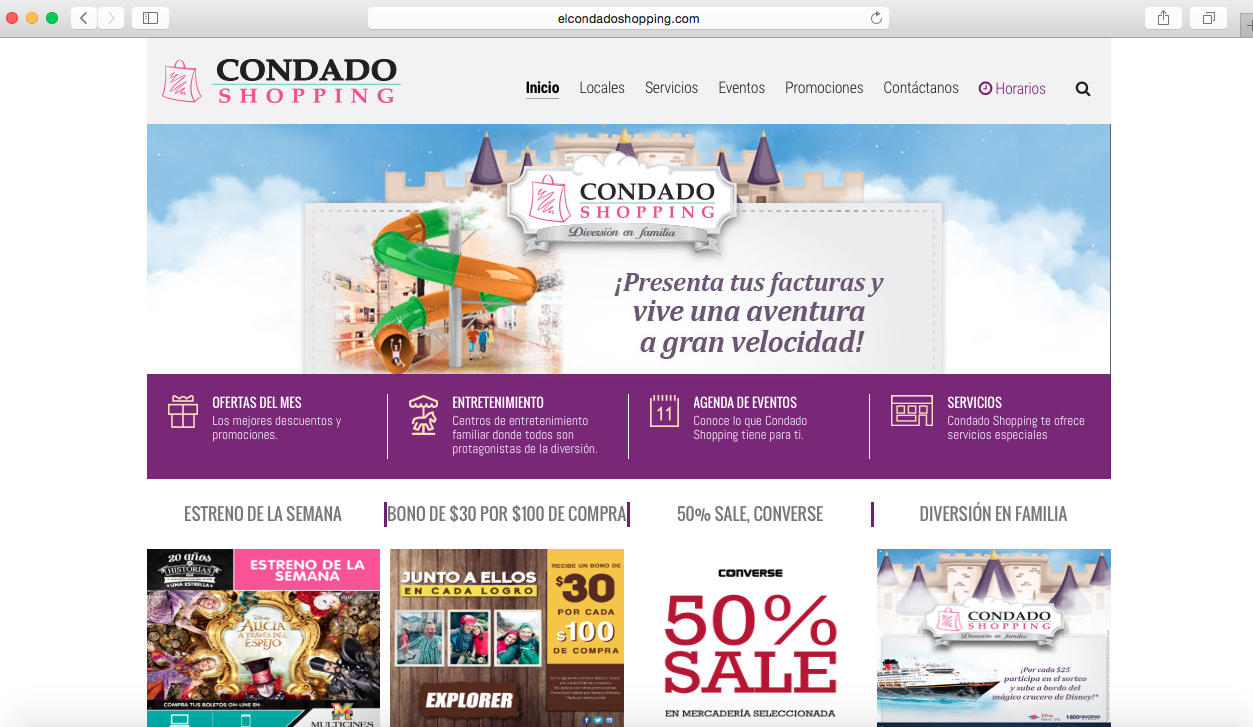 Condado Shopping Website image