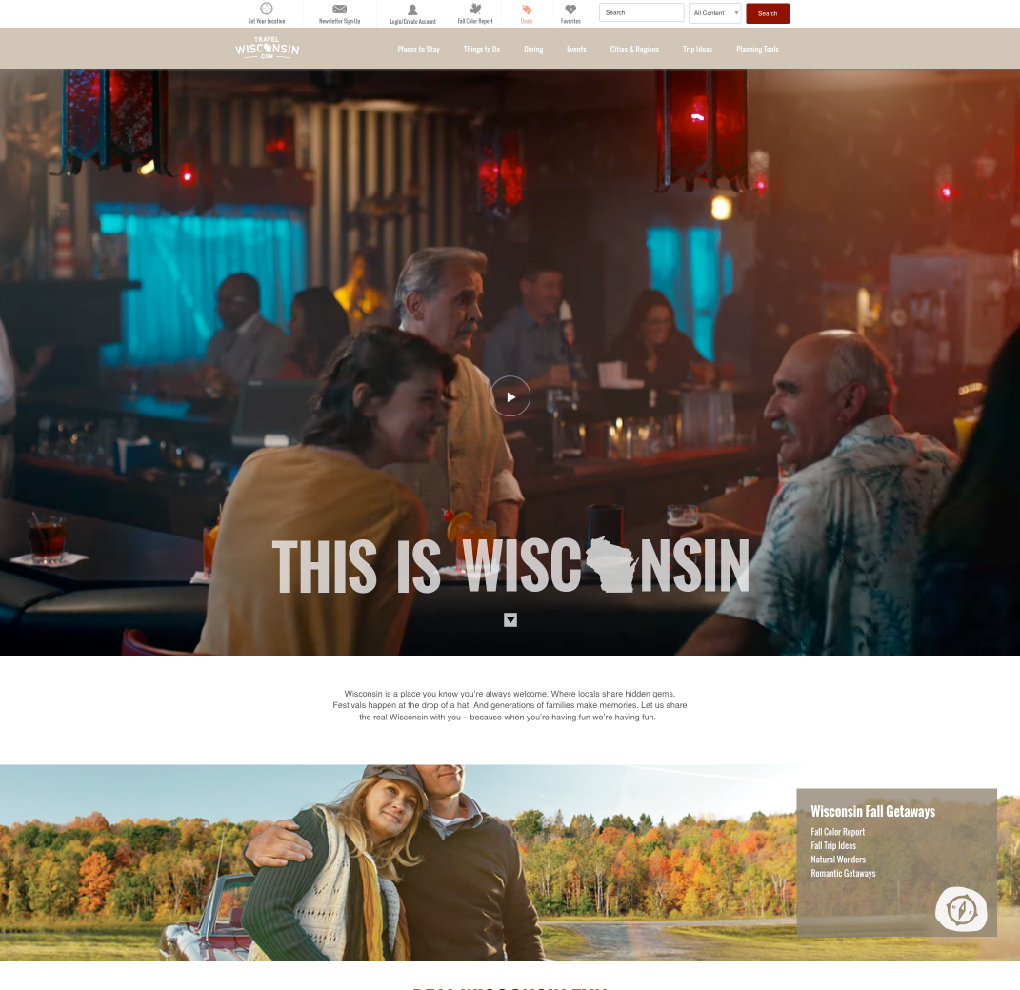 TravelWisconsin.com Redesign image