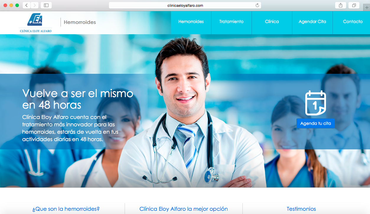 Clinica Eloy Alfaro Webiste image