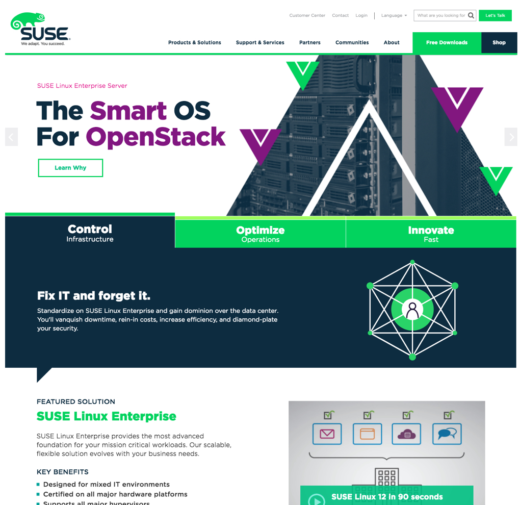 SUSE Corporate Site image