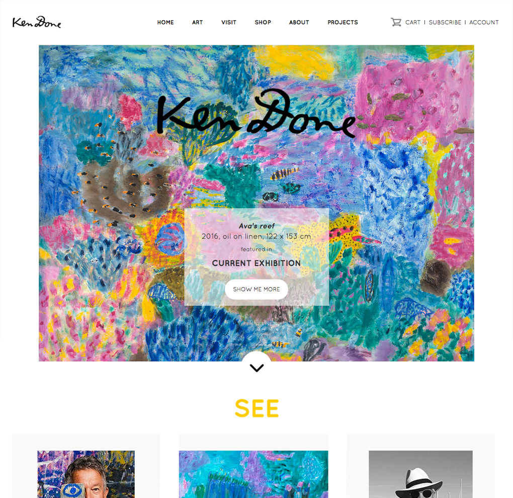 Ken Done Website image