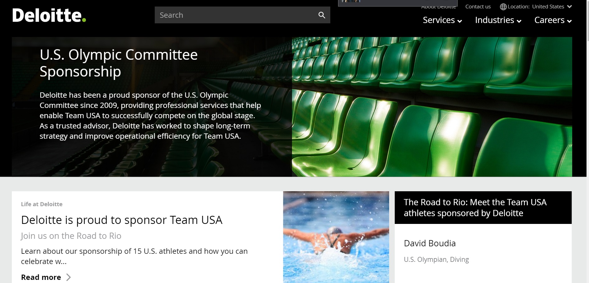 United States Olympic Committee Sponsorship Website image