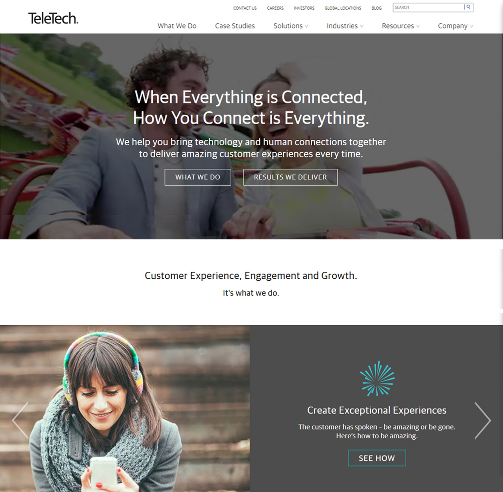 TeleTech Corporate Website  image