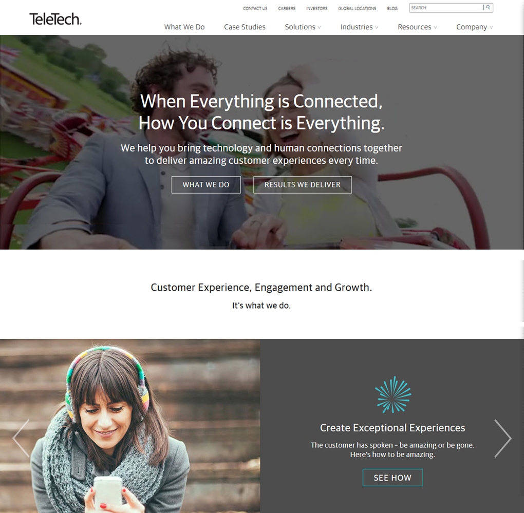 TeleTech Corporate Website  image