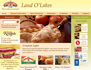 Land O'Lakes Consumer Web Site image