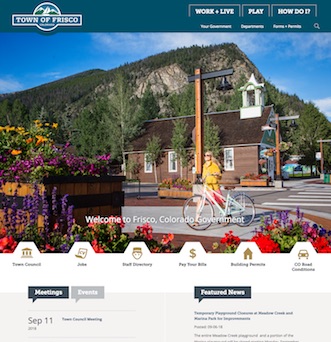 Frisco Colorado Government Website image