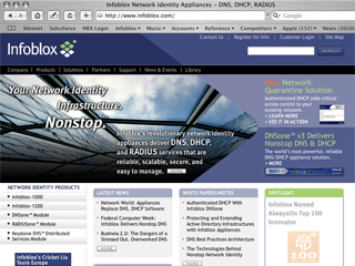 Infoblox Corporate Website image