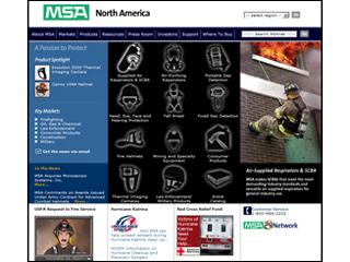 MSA Corporate Web Site image