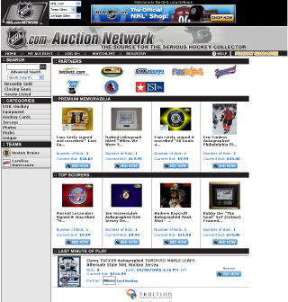 NHL Auction Network with UK Elite League image