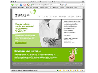 MedSurge Advances Corporate Website image