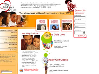 The Children's Fund, Inc. Web Site image