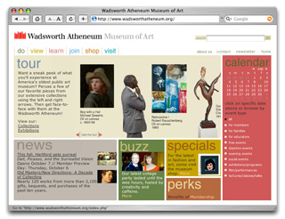Wadsworth Atheneum Website Design & Content Management System image