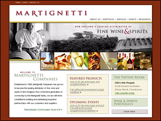 Martignetti Website image