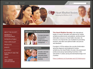 Heart Rhythm Society Website image