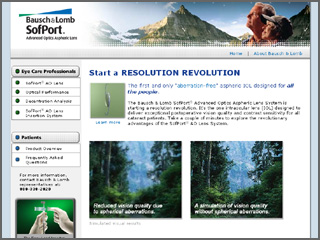 Bausch & Lomb SofPort Revolution Site image