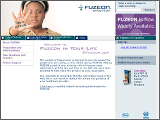 Fuzeon.com image