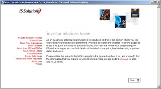 IS Solutions Investor Relations image