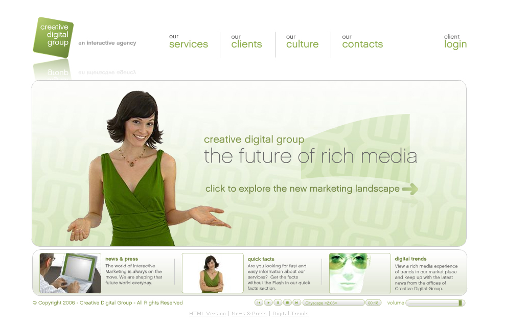 Creative Digital Group Website image