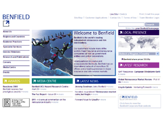 Benfield Group Website image