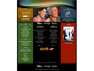 Regal Entertainment Group Web Site Design image