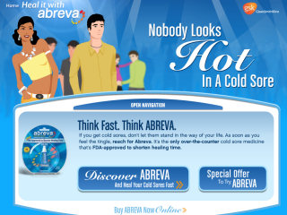 Heal It With Abreva Website image