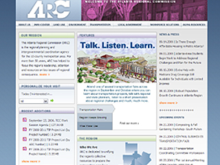 Atlanta Regional Commission Website image