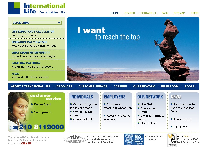 International Life Group Website image