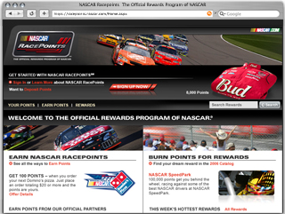 RacePoints Website image