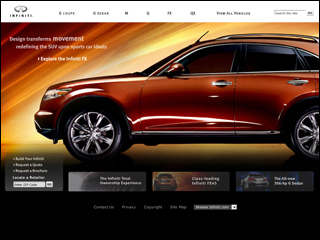 Infiniti Website image