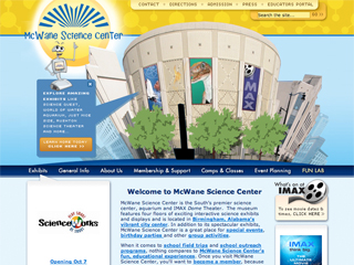 McWane Science Center Redesign image