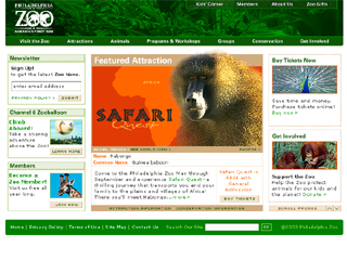 Philadelphia Zoo Website image
