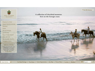 Sea Island Resorts Website image