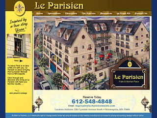 Le Parisien Flats and Marketplace Website image