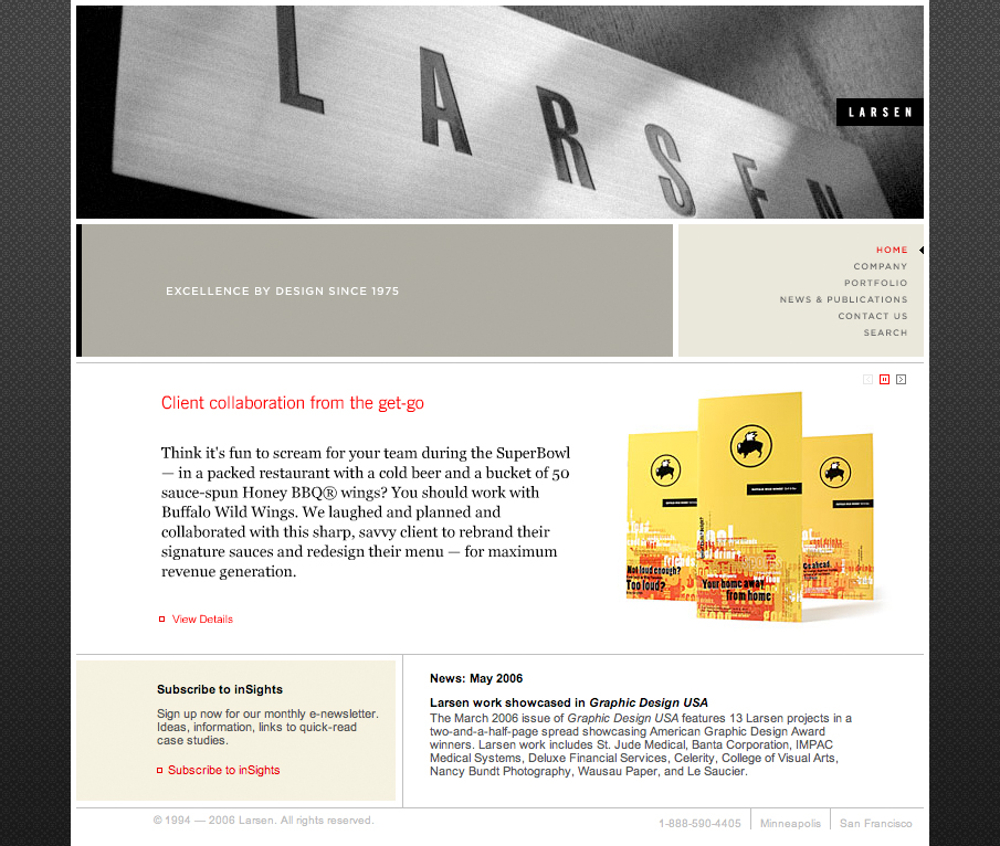 Larsen Corporate Site image