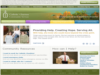 Catholic Charities Community Services Website image