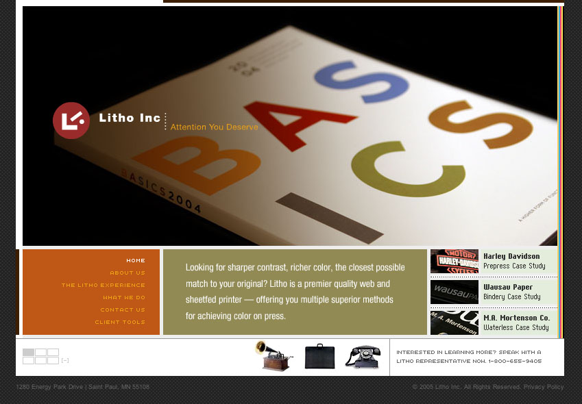 Litho Inc Corporate Site image