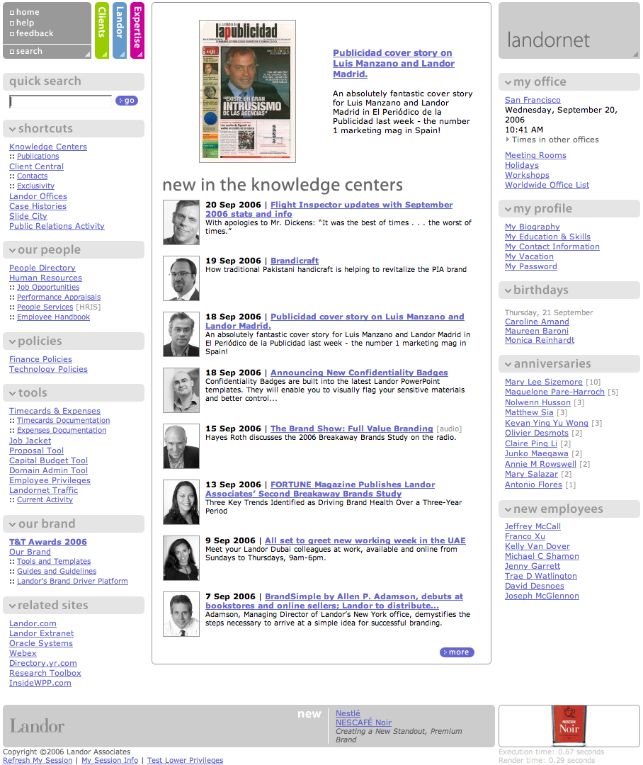 Landor Intranet (Landornet) image